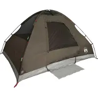 vidaXL Koepeltent 6-persoons waterdicht bruin