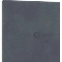 vidaXL Hoofdbord Donkergrijs 144 cm Fluweel