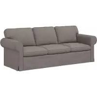vidaXL Bank Taupe 215 x 82 x 80 cm Stof