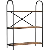vidaXL Boekenplank 3-laags 80 x 30 x 109 cm Bewerkt hout Oudhout