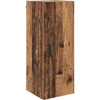 vidaXL Highboard Oud Hout 34,5 x 34 x 180 cm Bewerkt hout