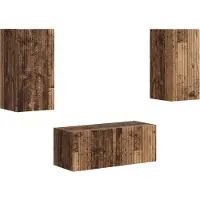 vidaXL Tv-meubelset 2 st Oudhout Bewerkt hout