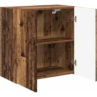 vidaXL TV Wandkast 59,5 x 31 x 60 cm Oud Hout Bewerkt hout