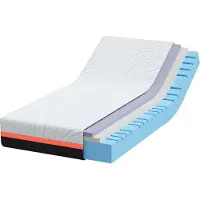 vidaXL Matras Wit en Grijs 100 x 200 cm Jacquard stof