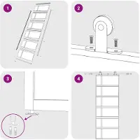 vidaXL Schuifdeur 76x205 cm ESG-glas en aluminium zwart