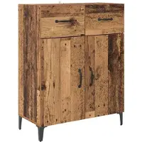vidaXL Highboard Oud Hout 69,5 x 34 x 180 cm Bewerkt hout