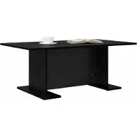 vidaXL Salontafel Zwart eiken 103.5 x 60 x 40 cm Bewerkt hout