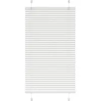 vidaXL Plissé rolgordijn 75x150 cm stofbreedte 74,4 cm polyester wit