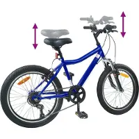 vidaXL Kinderfiets 24 Inch 6-Snelheid voor 8-12 jaar oud Donkerblauw