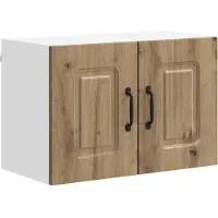 vidaXL Vaatwasserpaneel Kalmar 2 st Artisan Eiken Bewerkt hout