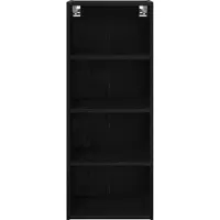 vidaXL - Hangkast - Zwart - Eiken - 40 - x - 29,5 - x - 100 - cm - Bewerkt - hout