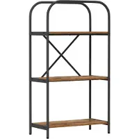 vidaXL Boekenplank 3-laags 60 x 30 x 109 cm Bewerkt hout Oudhout