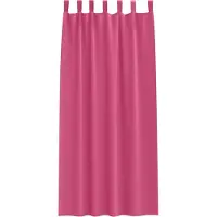 vidaXL Blackout Gordijnen met Ringen 2 st Felroze 245 x 140 cm