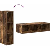 vidaXL Hangkast Rook Eiken 20 x 29,5 x 80 cm Bewerkt hout