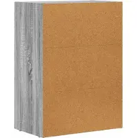 vidaXL Dressoir ELST, Sonoma-grijs, 59 x 35 x 80,5 cm, houtvezelplaat