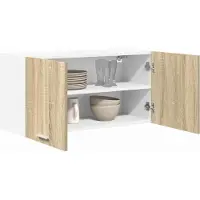 vidaXL Hangkast Sonoma Eik 80 x 31 x 40 cm Bewerkt hout