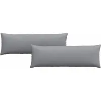 vidaXL Zitkussens 2 st Stof Lichtgrijs 120 x 40 cm