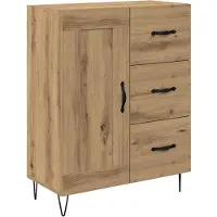 vidaXL Highboard 2 st Artisan Eiken 69,5 x 34 x 180 cm