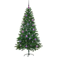 vidaXL Kerstboom met 150 LED met standaard Groen 150 cm PE