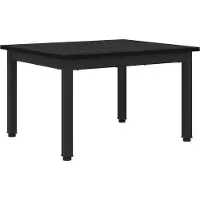 vidaXL Salontafel Zwart Eiken 60 x 50 x 36 cm Bewerkt hout