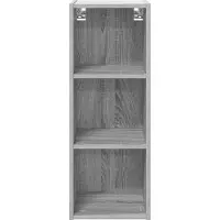vidaXL Hangkast Grijs Sonoma 30 x 29,5 x 80 cm Bewerkt hout