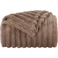vidaXL Dekentjes 6 st Camel 150 x 130 cm 2.85 kg Fleece