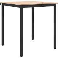 vidaXL Eettafel Naturel 70 x 70 x 75 cm Massief grenenhout