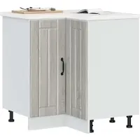 vidaXL Keuken hoekonderkast Lucca bewerkt hout grijs sonoma eiken