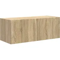 vidaXL Tv Wandkast Set 4 st Sonoma Eik Bewerkt hout