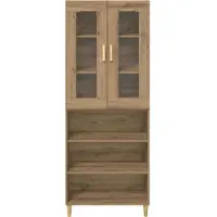 vidaXL Highboard Artisan Eiken 69,5 x 34 x 180 cm