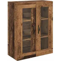 vidaXL Highboard Oud Hout 69,5 x 34 x 90 cm Bewerkt hout