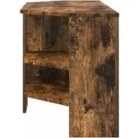 vidaXL HoekTVKabinet 102 x 40,5 x 45 cm Rook Eiken Bewerkt hout