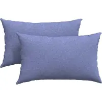 vidaXL Zitkussens 2 st Stof Jeans Blauw 145 x 40 cm