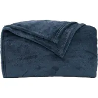 vidaXL Dekentjes 6 st Marineblauw 150 x 200 cm 4.68 kg Fleece