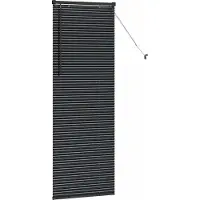 vidaXL Venetiaanse jaloezie Zwart 175 x 55 cm 25 mm Aluminium