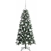 vidaXL Kunstkerstboom Groen 120 cm PVC en Plastic en Staal