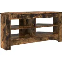vidaXL HoekTVKabinet 102 x 40,5 x 45 cm Rook Eiken Bewerkt hout