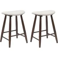 vidaXL Eetstoelen 2 st Massief Rubberhout Lichtbruin 46 x 37 x 63 cm
