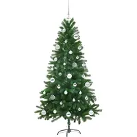 vidaXL Kerstboom met 150 LED met standaard Groen 150 cm PE