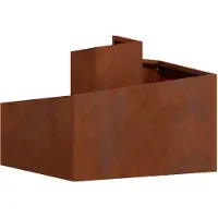 vidaXL Plantenbak Roestkleurig 60 x 60 x 50 cm weervast staal