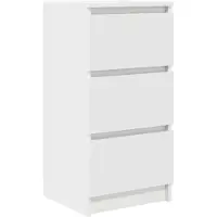 vidaXL Dressoir 37,5x35x76 cm bewerkt hout wit