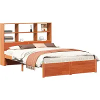 vidaXL Bedframe met Opslag Hoofdbord Waskleur Bruin 150 x 200 cm