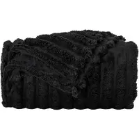 vidaXL plaid Zwart 240 x 220 cm 1.36 kg Fleece