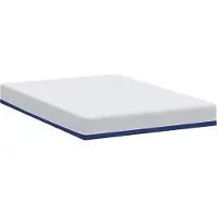 vidaXL Matras Wit en Blauw 140 x 190 cm Jacquard stof