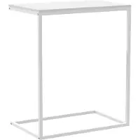 vidaXL Bijzettafel 55x35x66 cm bewerkt hout wit