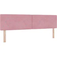 vidaXL Hoofdbord Roze 180 cm Fluweel