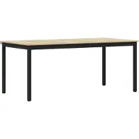 vidaXL Eettafels 180 x 90 x 75 cm Bewerkt hout Rechthoekig