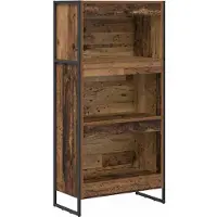 vidaXL Boekenkast 60 x 30 x 121 cm Bewerkt hout Oud Hout