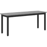 vidaXL Bank Grijs Sonoma 110 x 35 x 45 cm Bewerkt hout