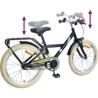 vidaXL Kinderfiets 24 Inch voor 8-12 jaar oud Zwart